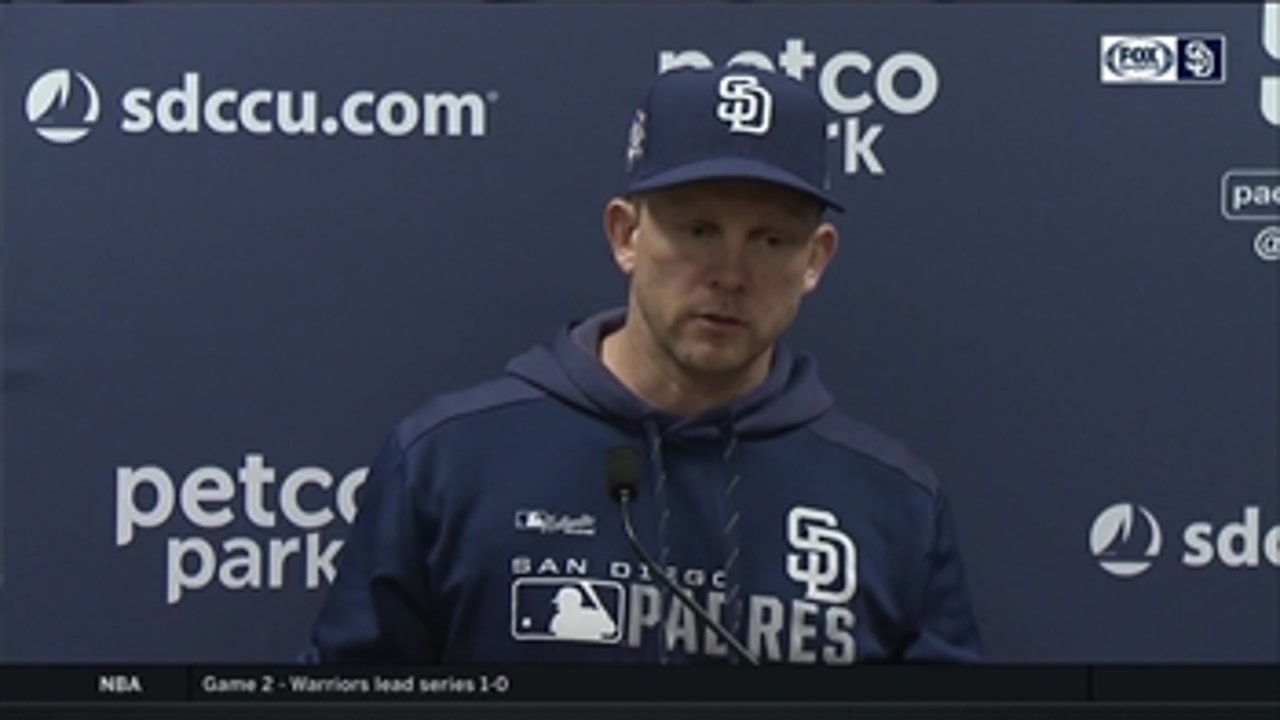 Padres manager Andy Green on the 5-2 loss to the Rockies
