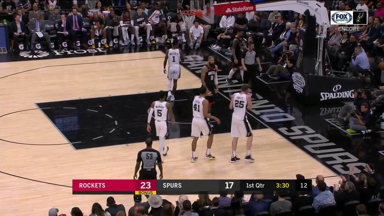 WATCH: Lonnie Walker with the Block | Spurs ENCORE