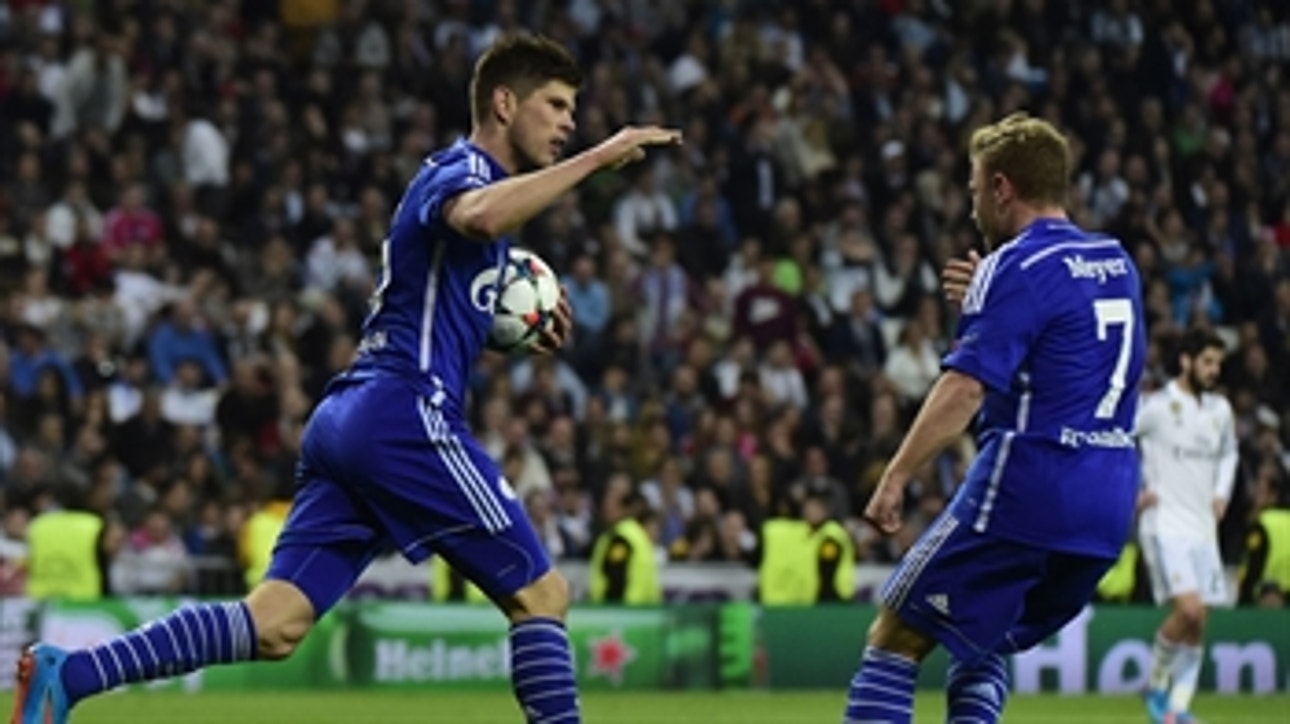 Huntelaar brace gives Schalke 4-3 lead Madrid