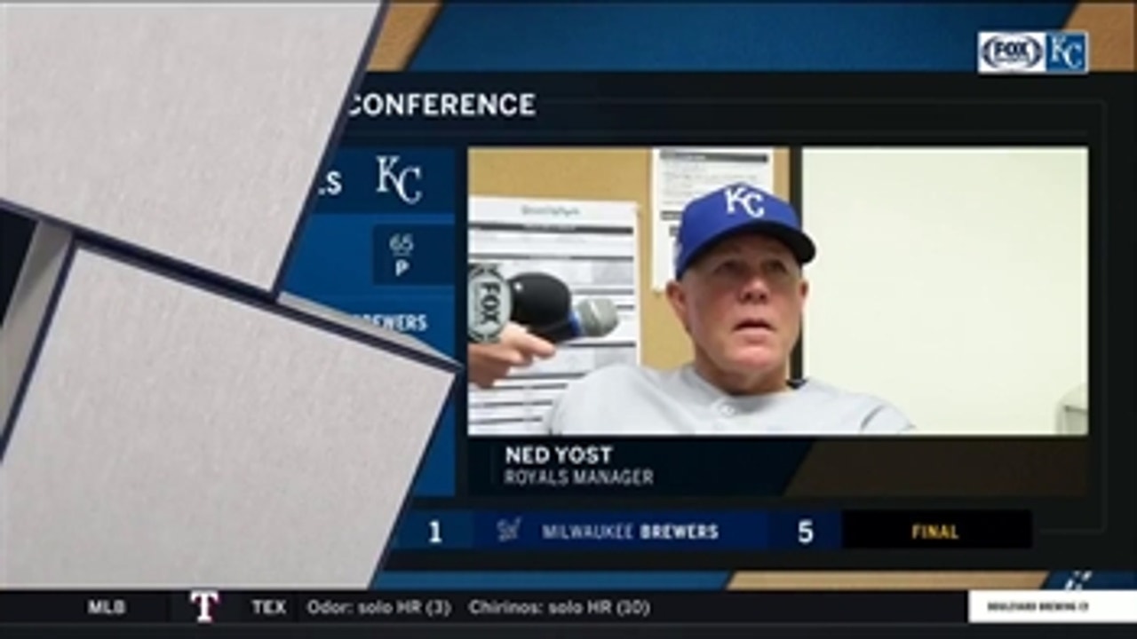 Yost after Royals' loss to Brewers: 'We're all frustrated'
