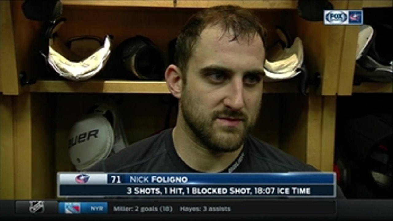Nick Foligno describes how Blue Jackets lost their way against Vancouver