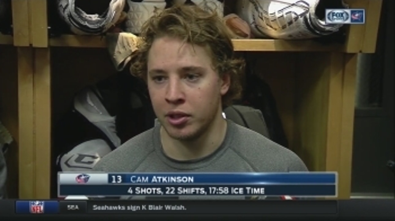 Cam Atkinson isn't sure why Blue Jackets tend to have letdowns after big wins