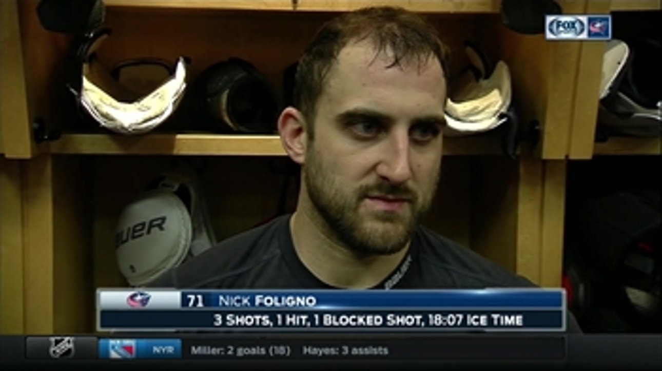 Nick Foligno describes how Blue Jackets lost their way against Vancouver