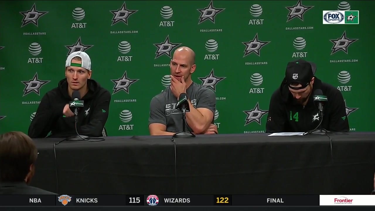 Comeau, Benn and Klingberg Speak with the Media following loss