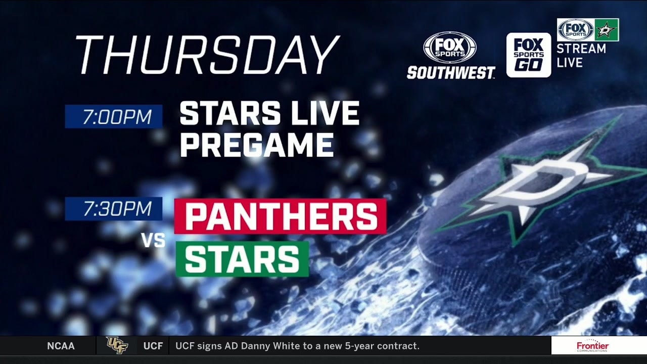 LOOK AHEAD: Panthers at Stars ' Stars Live
