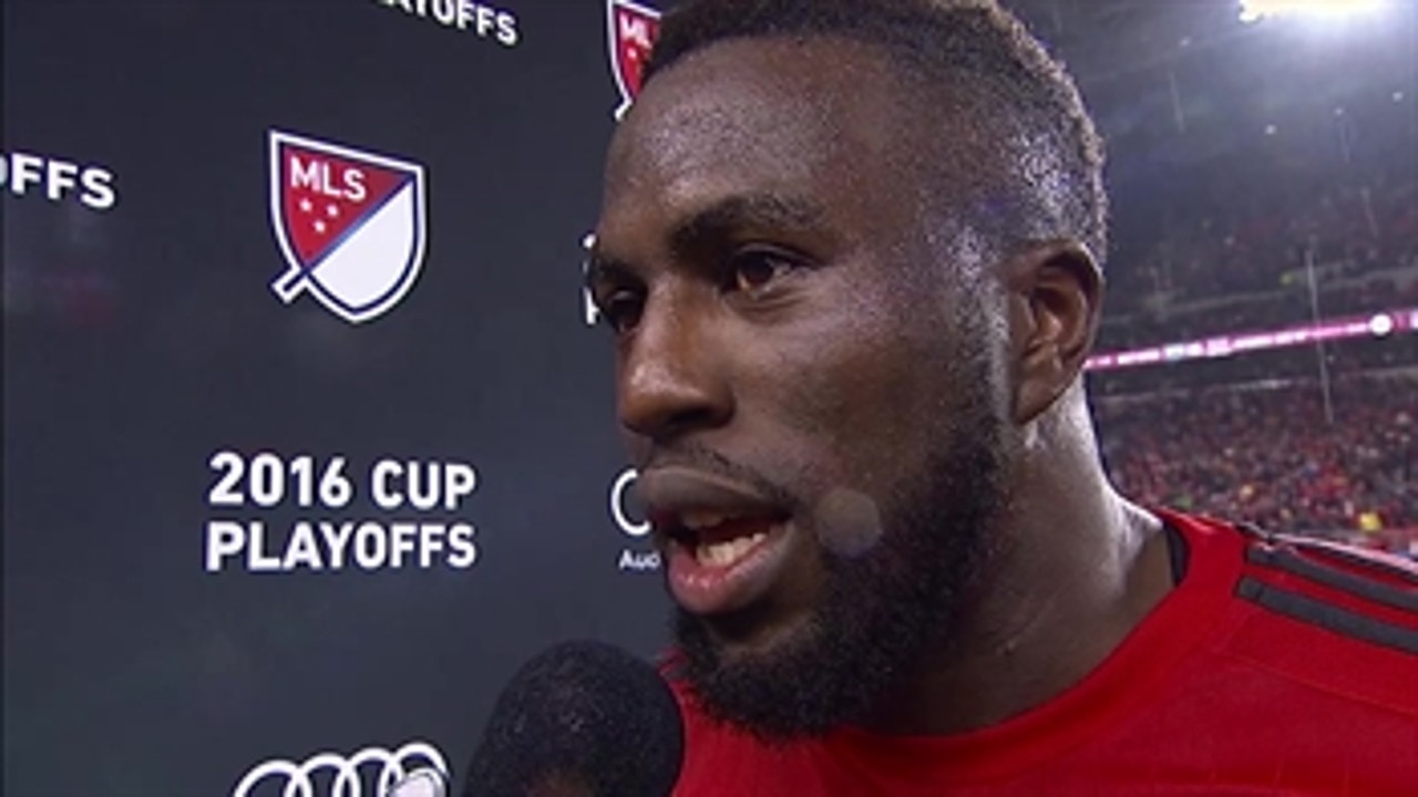 Jozy Altidore reacts after incredible win over Montreal to reach MLS Cup