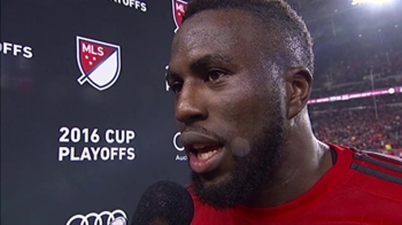 Jozy Altidore reacts after incredible win over Montreal to reach MLS Cup