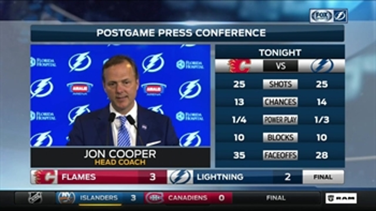 Jon Cooper: We didn't do any of the things that make us successful