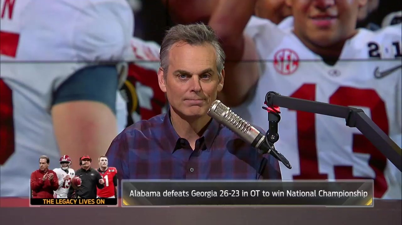 Colin Cowherd reacts to Nick Saban winning his 6th National Championship ' THE HERD