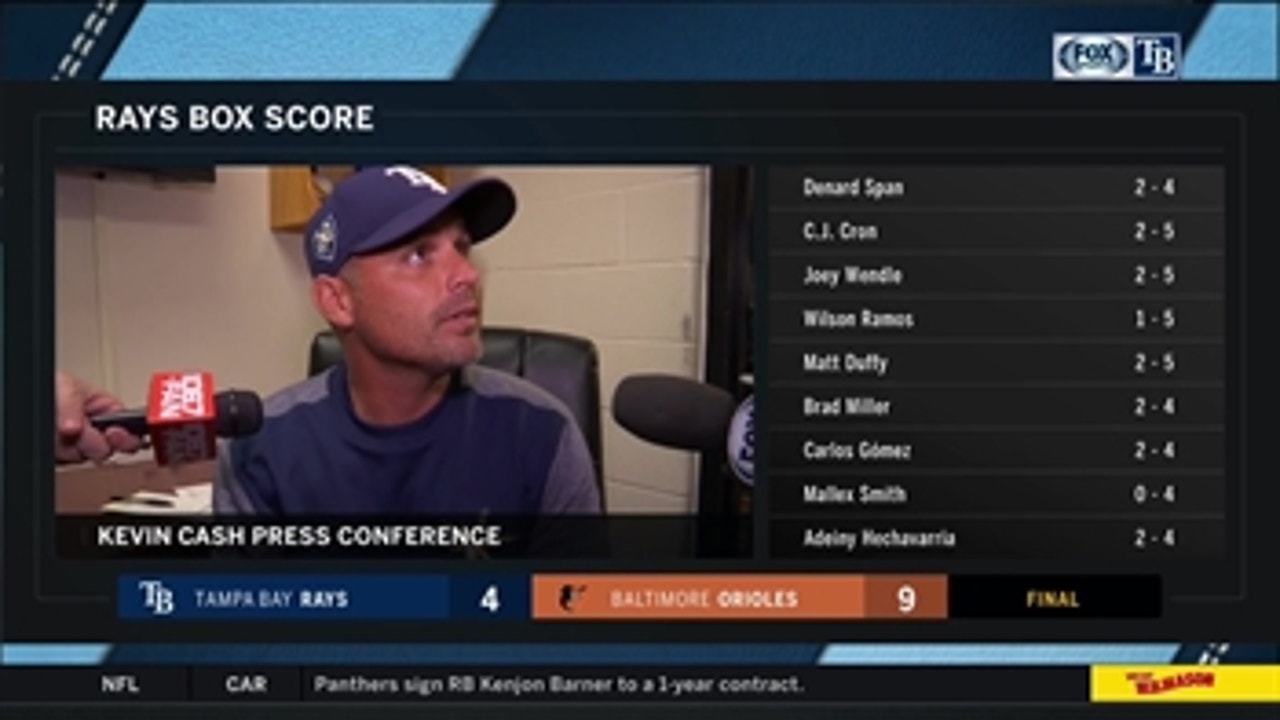 Kevin Cash: We definitely need to find ways to score runs
