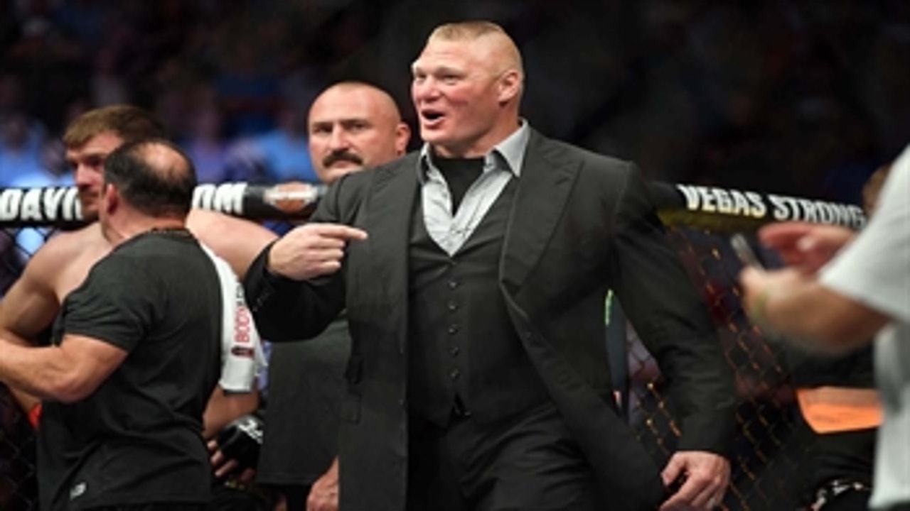Daniel Cormier and Dana White on Brock Lesnar's shove in the octagon