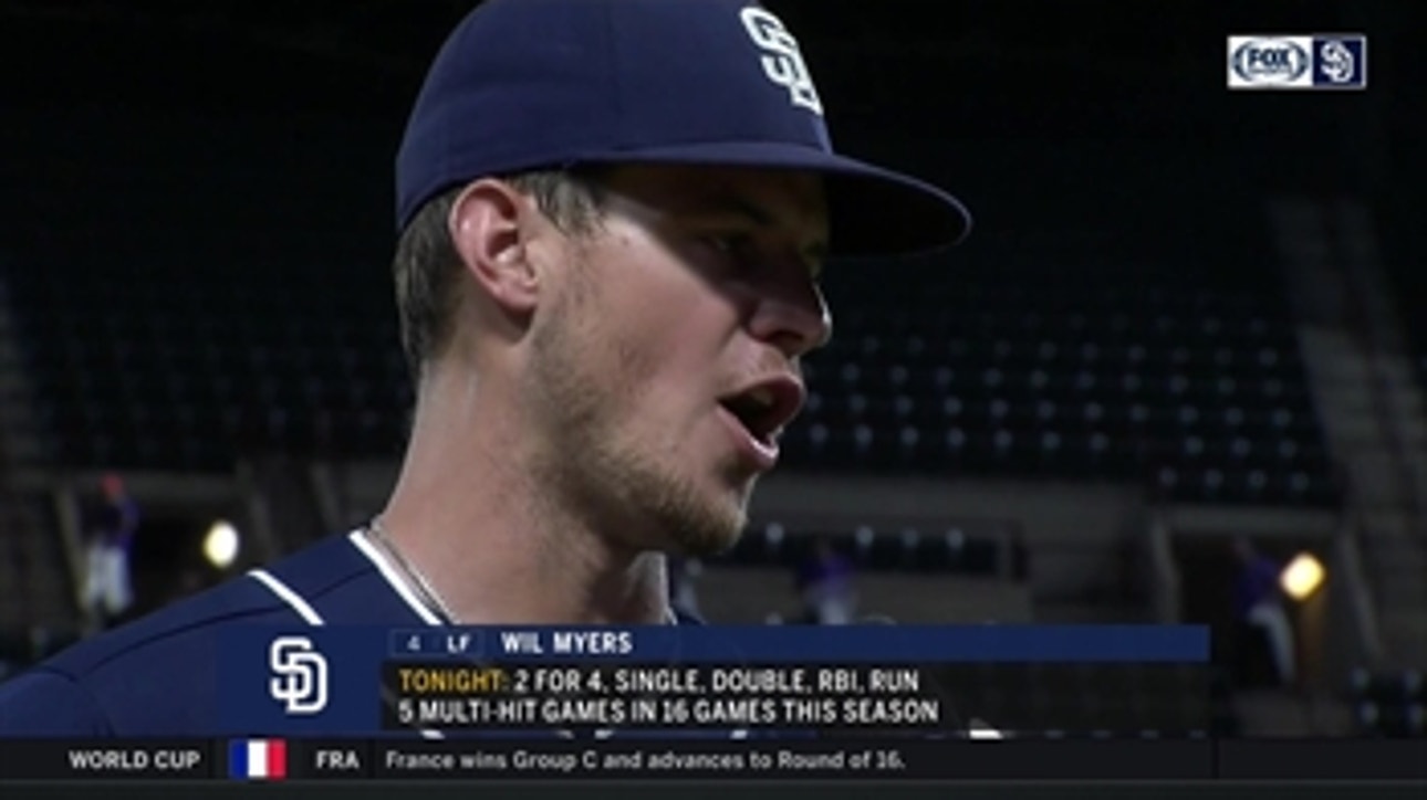 Wil Myers on the win and what it is like being back with the Padres