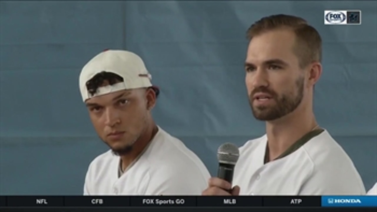 Marlins visit SLAM Charter Middle/High School for Impact week