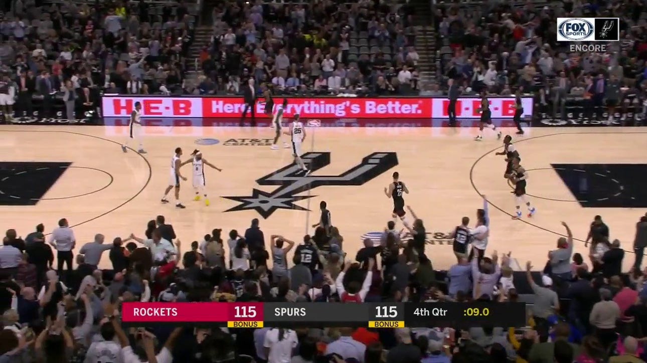 WATCH: Lonnie Walker Has TIED THE GAME with a deep 3 | Spurs ENCORE