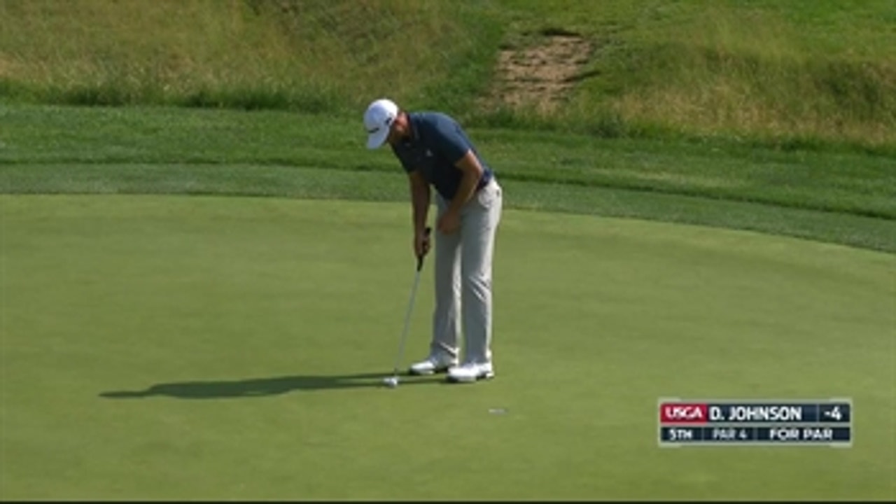 Did Dustin Johnson move his ball on the 5th hole?