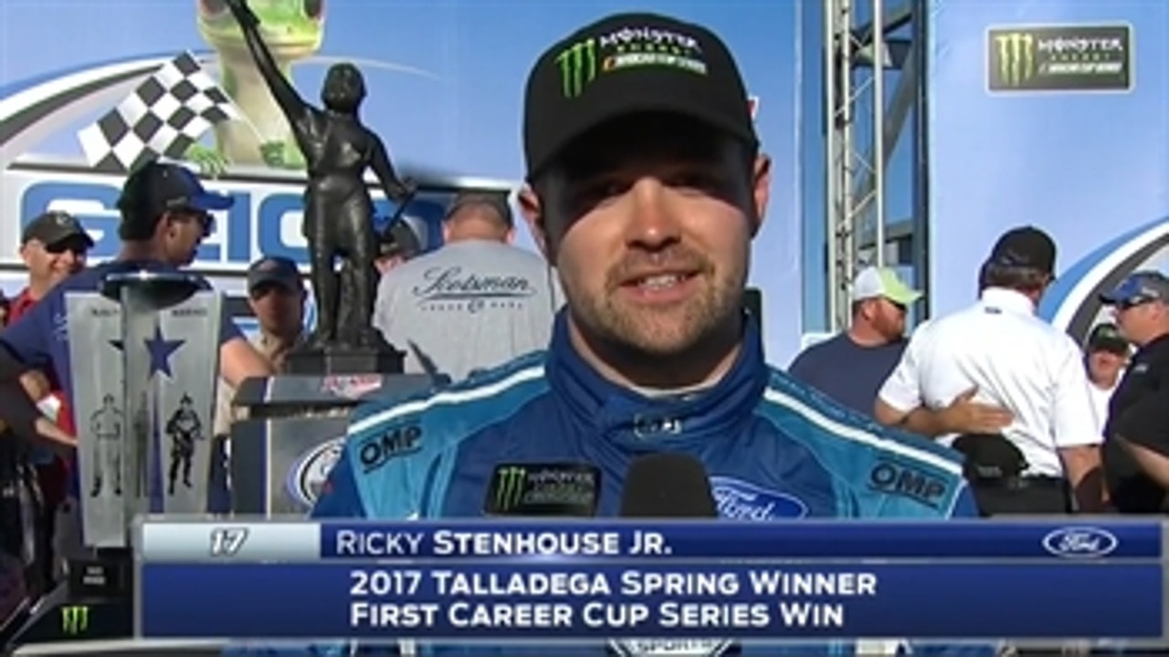Ricky Stenhouse Jr. Post-Race Interview ' 2017 TALLADEGA ' NASCAR VICTORY LANE