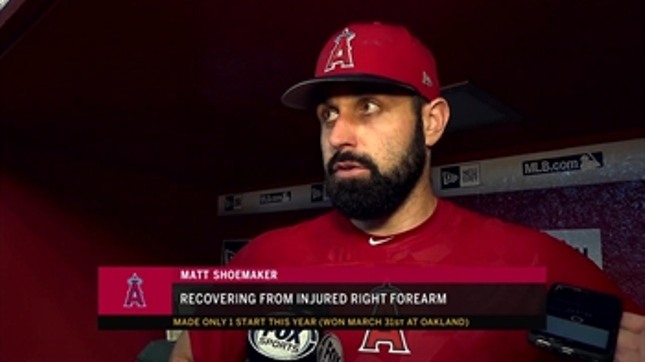 Angels pitcher Matt Shoemaker updates  recovery from forearm injury