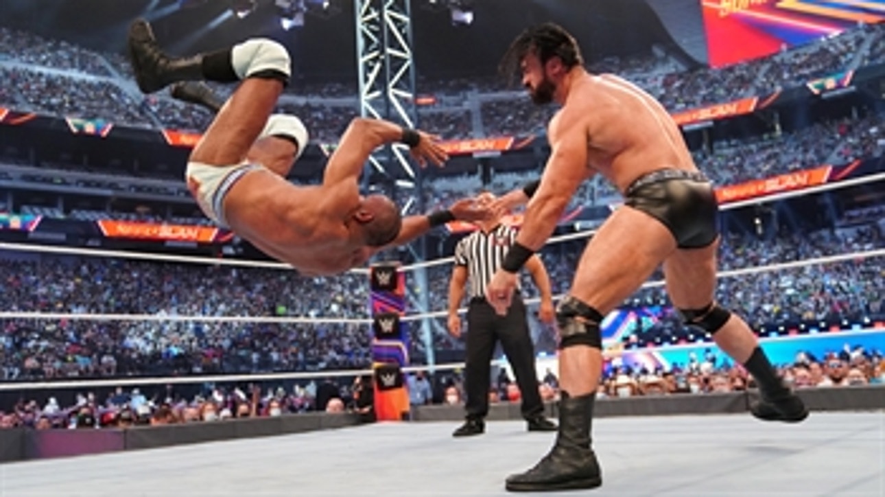 Drew McIntyre tosses Jinder Mahal around the ring: SummerSlam 2021 (WWE Network Exclusive)