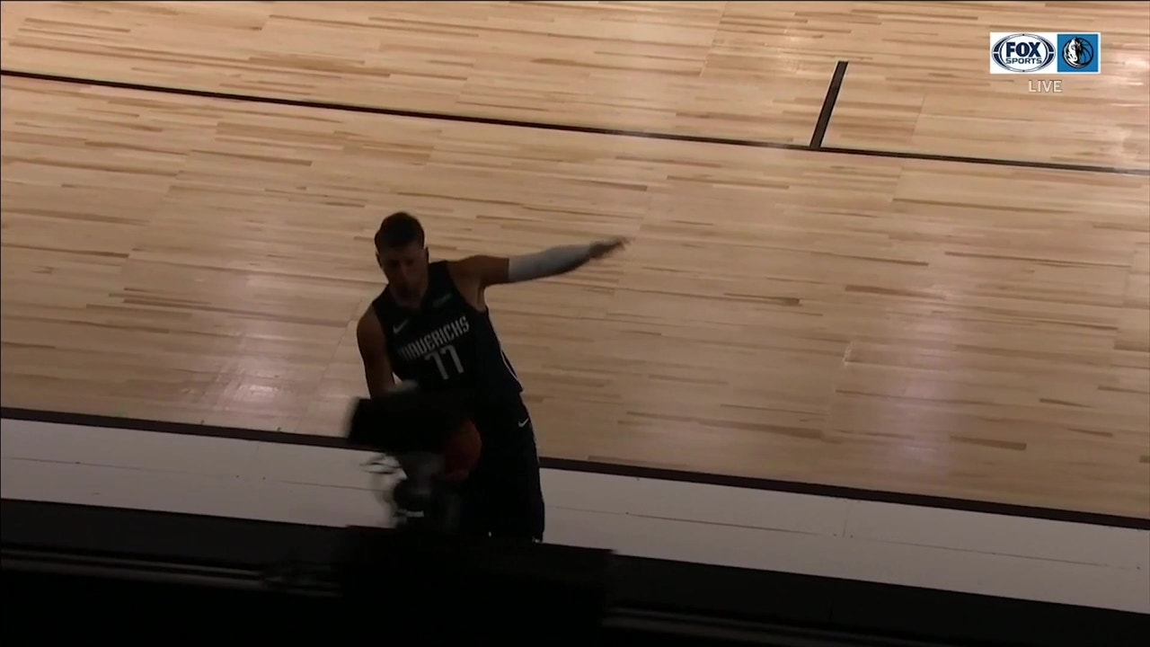 Luka Doncic On Nearly Getting Hit By Robo Camera During Game