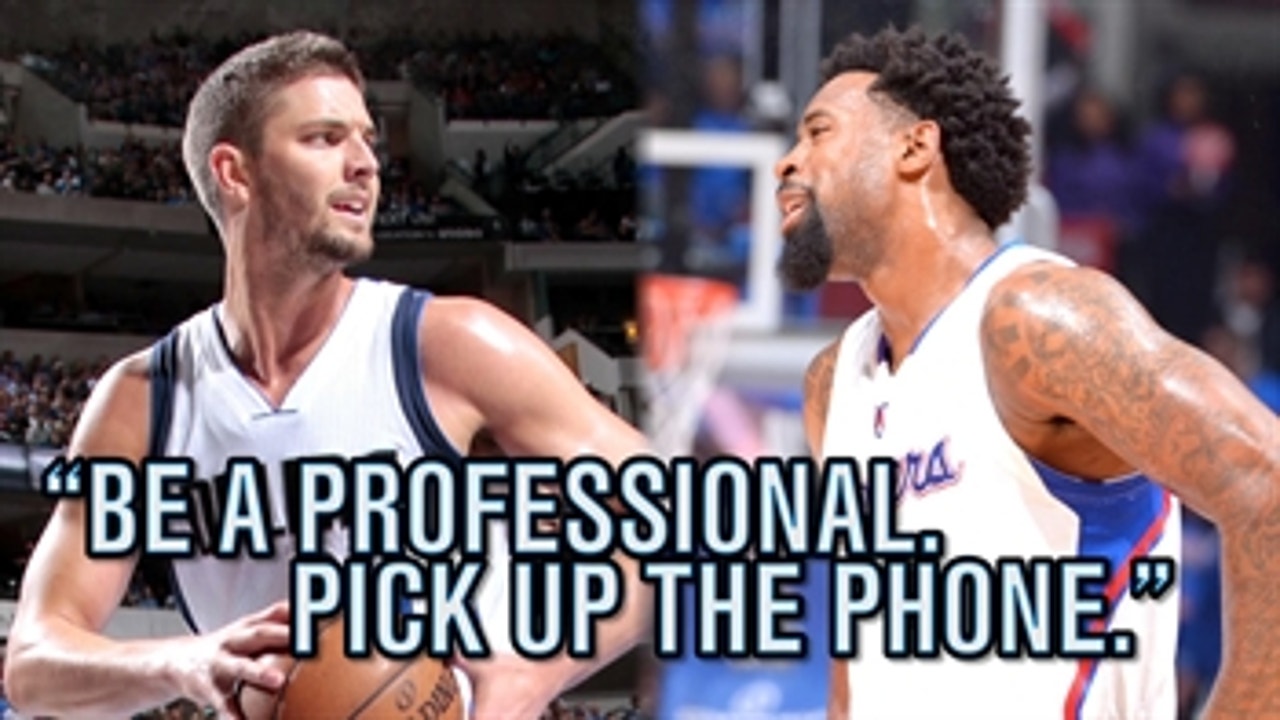 Chandler Parsons seems pretty upset at DeAndre Jordan