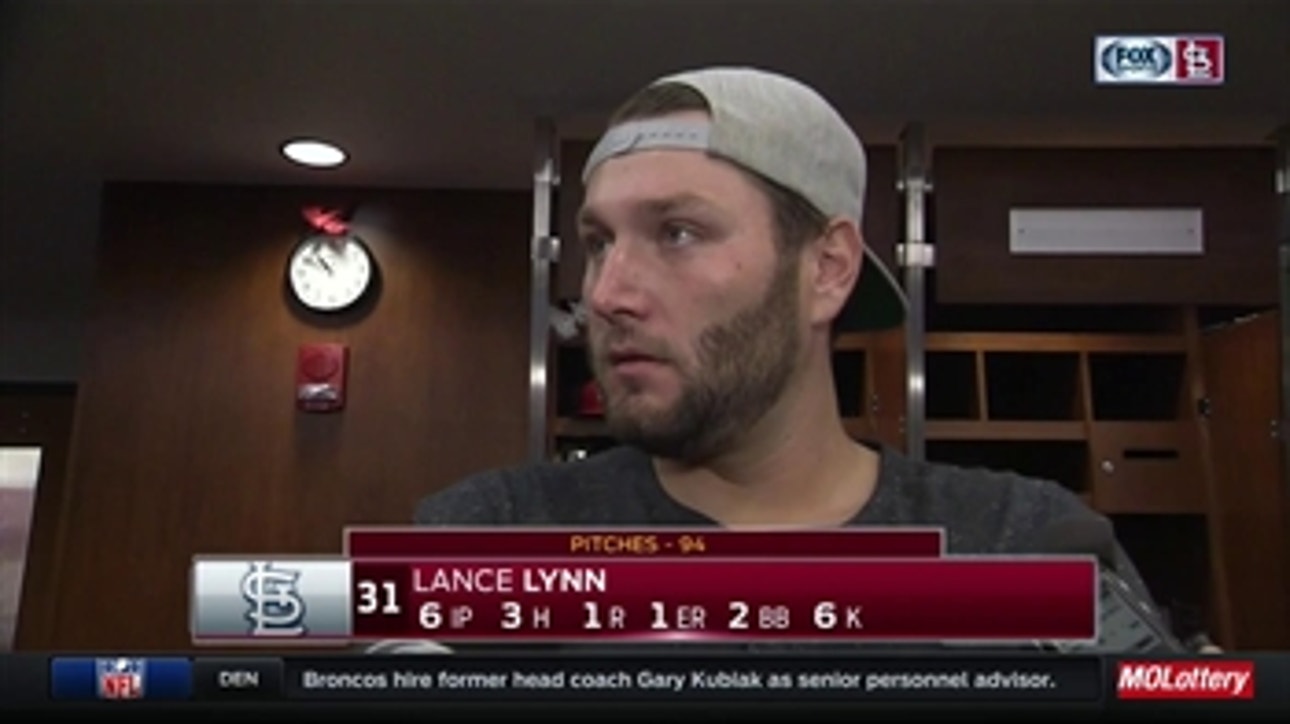 Lance Lynn says he's 'not going anywhere' after Cardinals' win over Rockies
