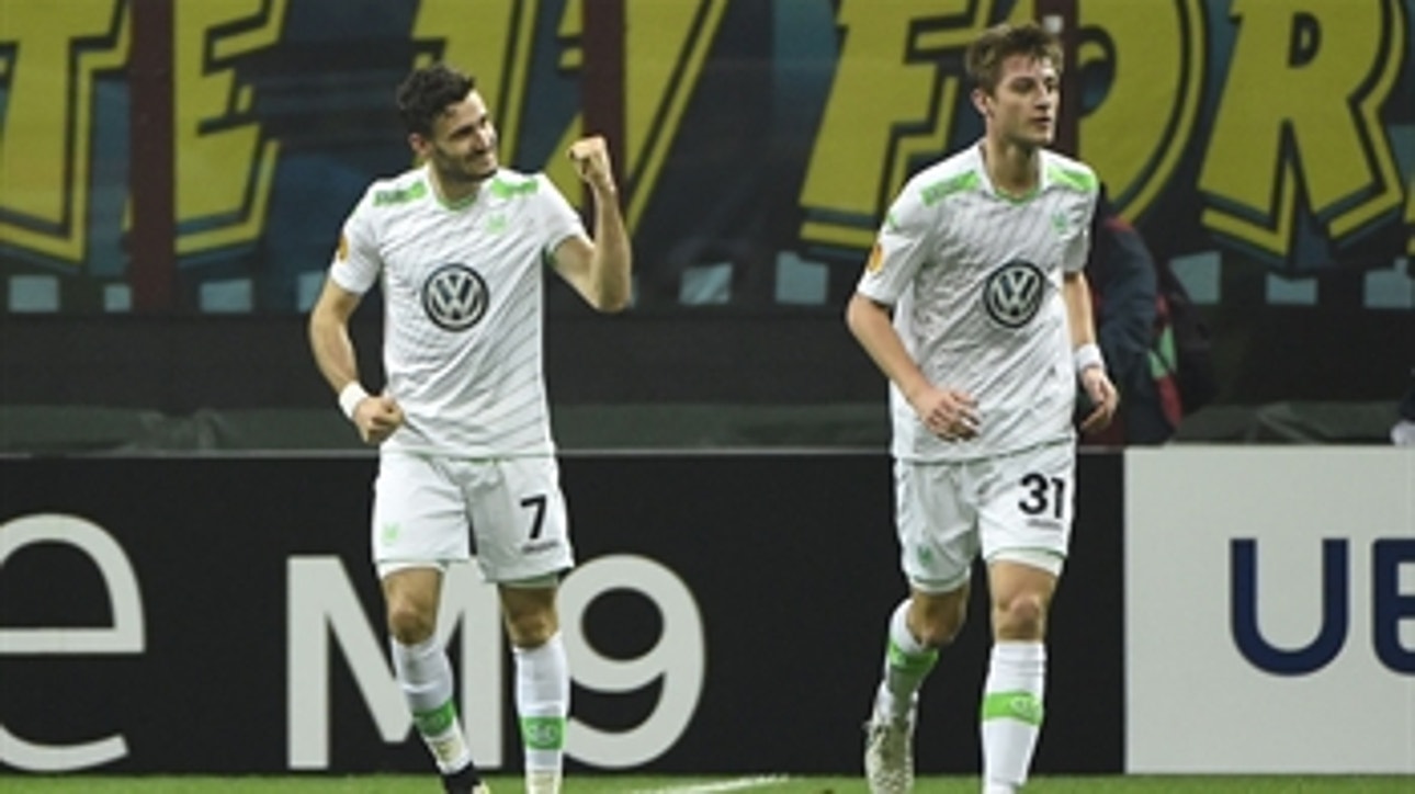 Caligiuri puts Wolfsburg up 1-0 against Inter Milan