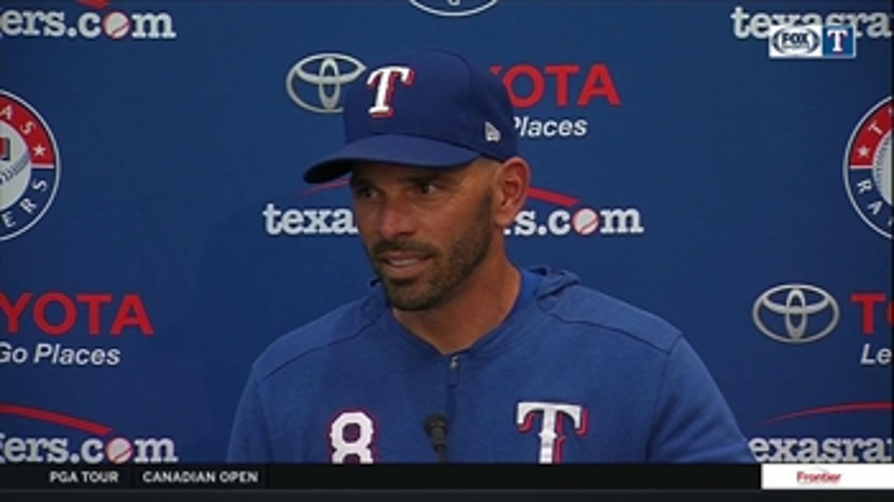 Chris Woodward on Rangers tough 5-3 loss to Athletics