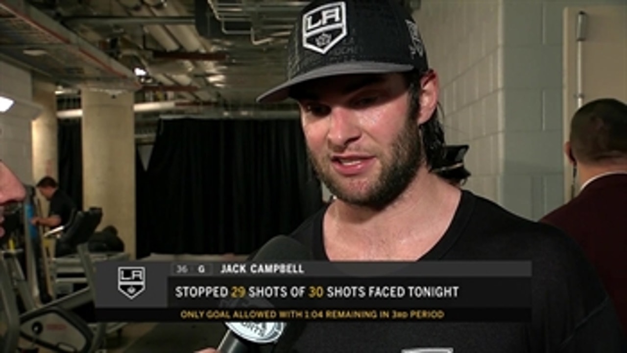Jack Campbell's dominance in goal leads LA Kings to victory