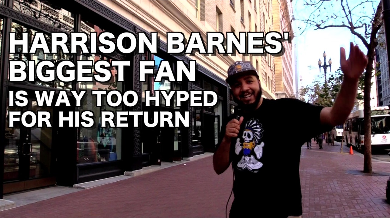 Harrison Barnes' biggest fan is way TOO hyped for his return to the Bay Area