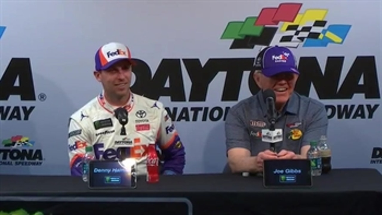 Denny Hamlin & Joe Gibbs on Daytona 500 win, J.D Gibbs ' FULL POST-RACE PRESS CONFERENCE