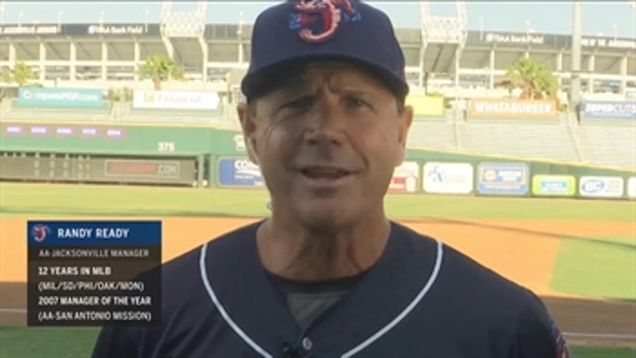Jumbo Shrimp manager Randy Ready discusses some Marlins prospects
