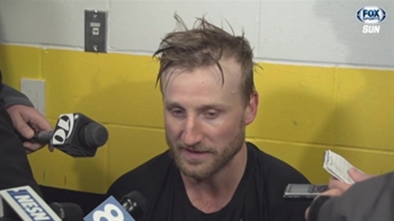 Steven Stamkos on the production of his line against Bruins