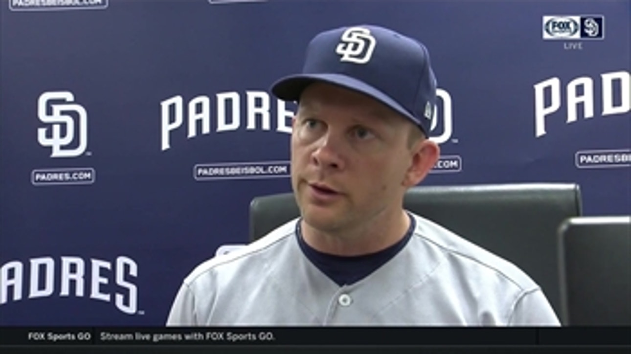 Padres manager Andy Green talks about club's struggles after close loss to Cubs