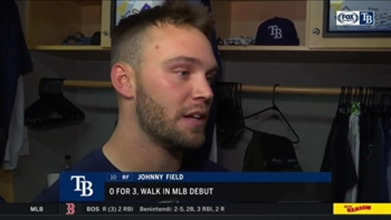 Rays OF Johnny Field describes making his MLB debut