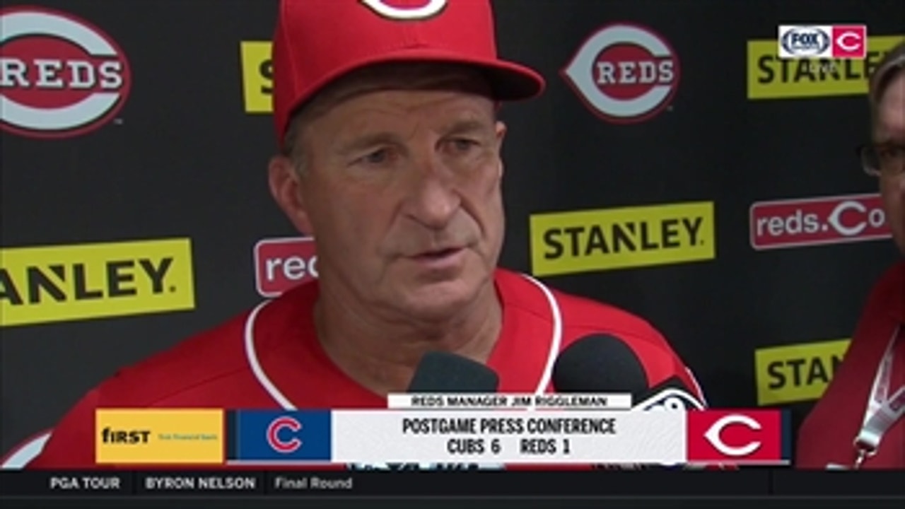 Jim Riggleman talks about the Reds' struggles against the Cubs