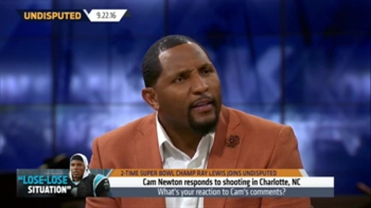 Ray Lewis and Shannon Sharpe respond to Charlotte protests, Cam Newton ' UNDISPUTED