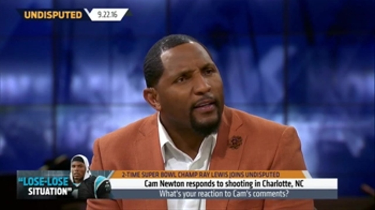 Ray Lewis and Shannon Sharpe respond to Charlotte protests, Cam Newton ' UNDISPUTED