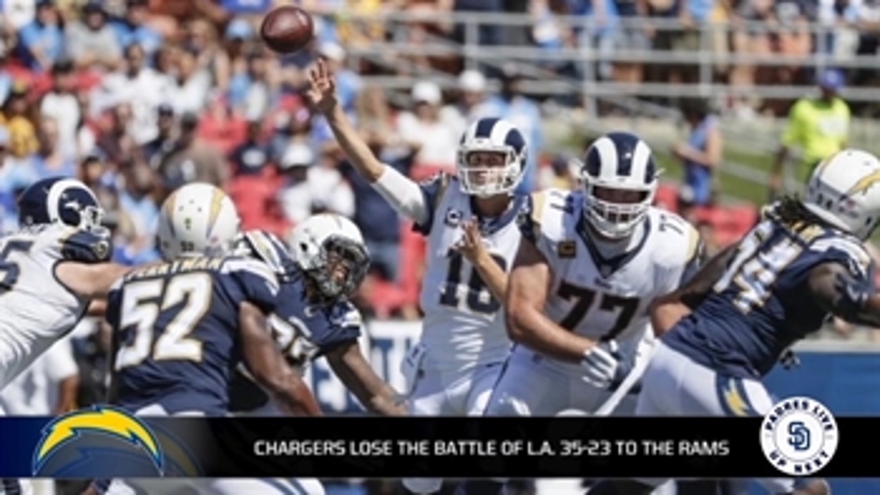 The Chargers were overmatched by the Rams in the Battle  for LA