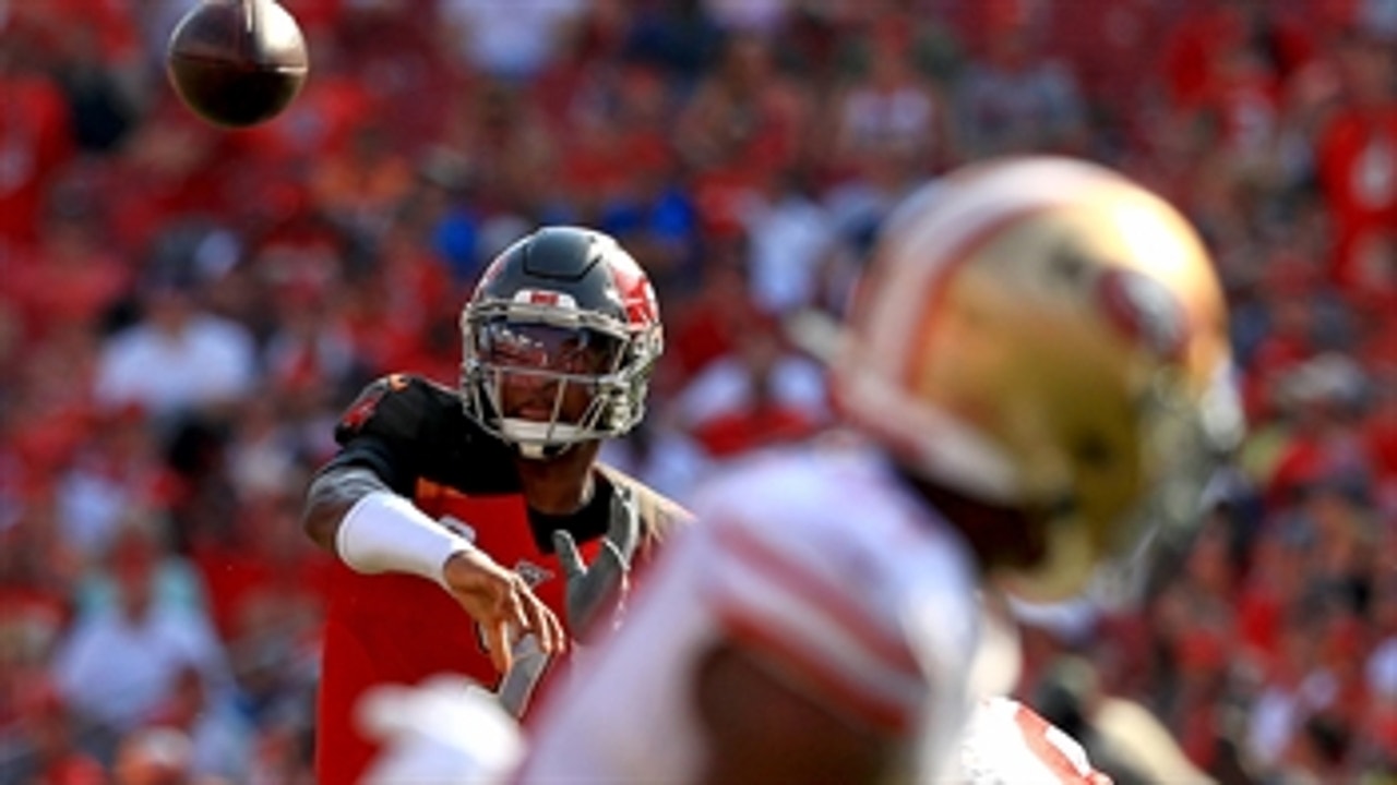 49ers captalize on Jameis Winston's two pick-sixes to beat the Buccaneers 31-17