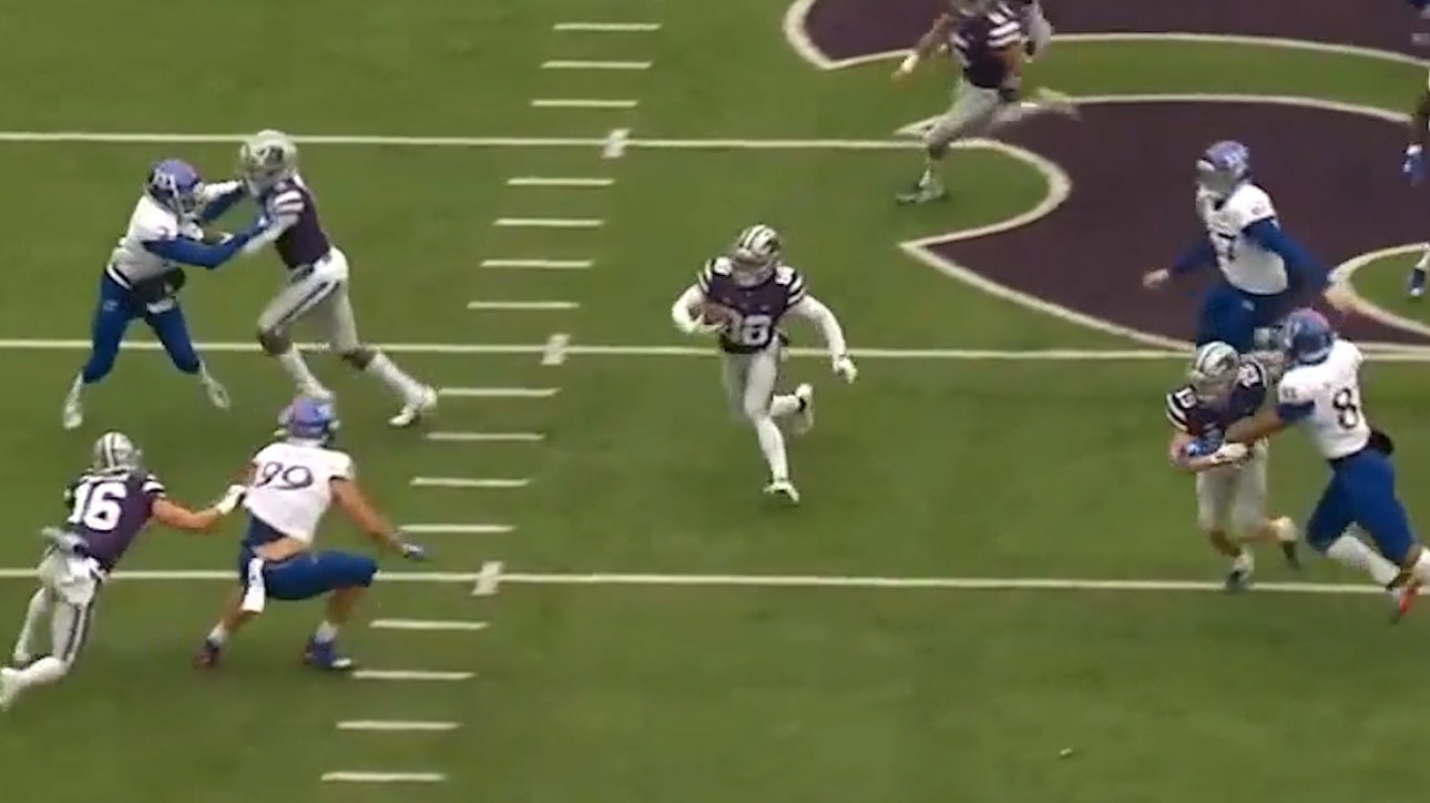 Wildcats' Phillip Brooks returns second punt for a touchdown, K-State leads 34-7
