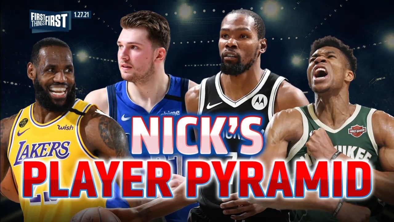 Nick Wright breaks down his updated NBA Player Pyramid of the 2020-21 season ' FIRST THINGS FIRST