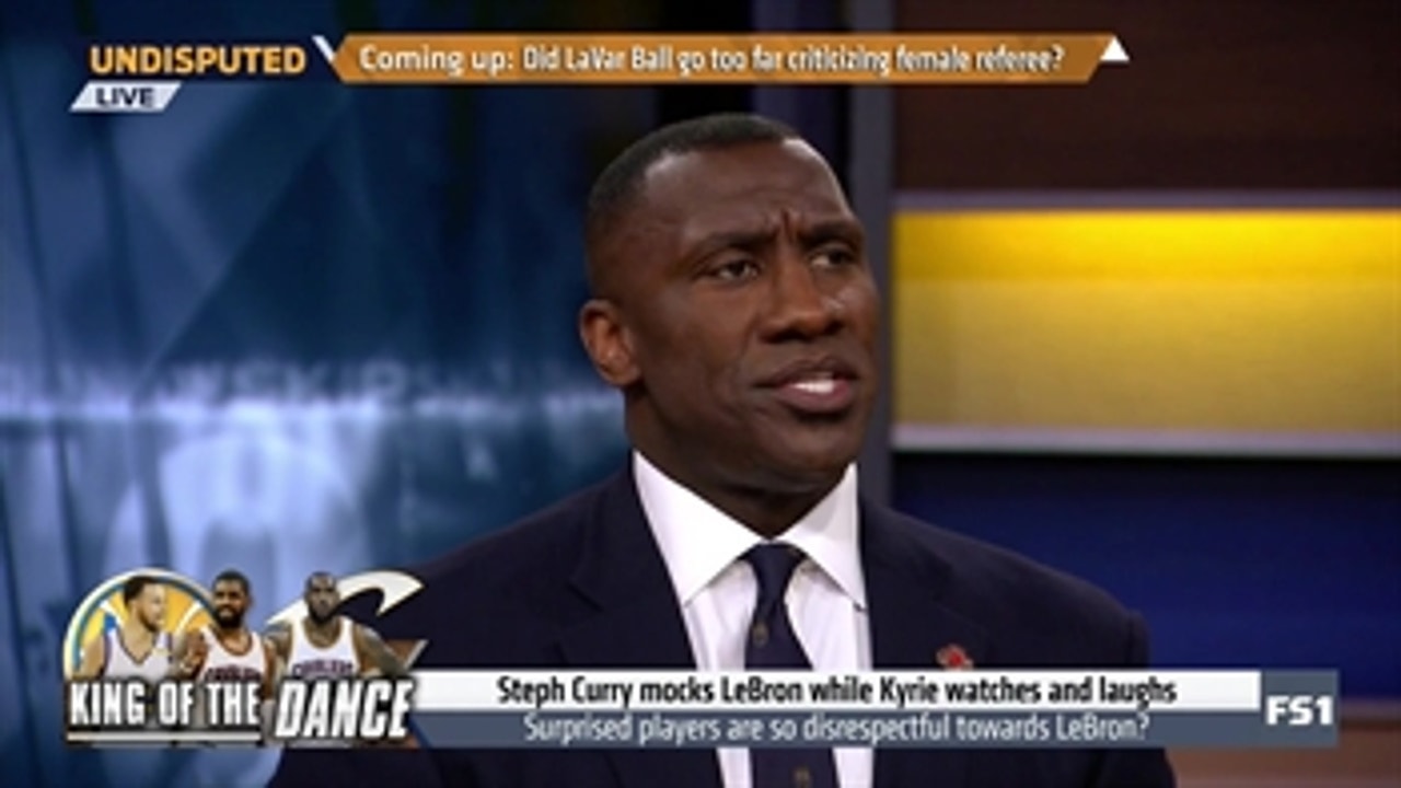 Shannon Sharpe reacts to Steph Curry mocking LeBron James while Kyrie Irving watches and laughs ' UNDISPUTED