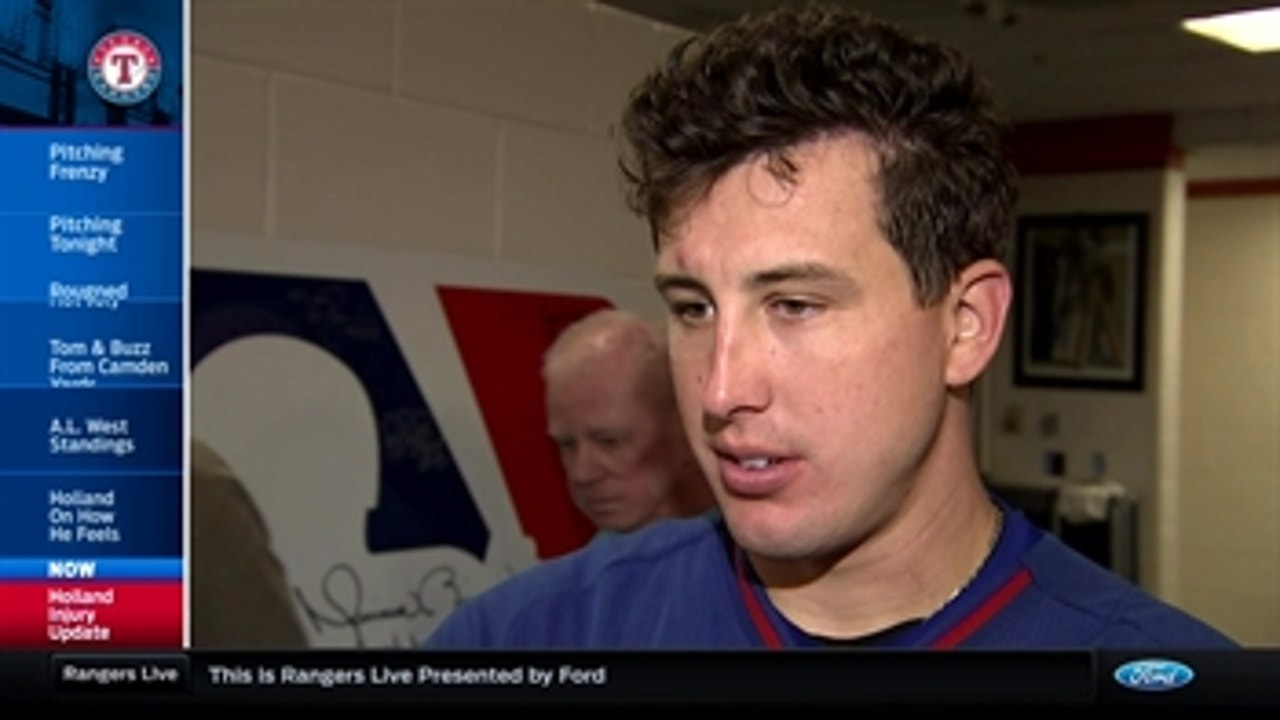 Derek Holland working on getting back into rotation