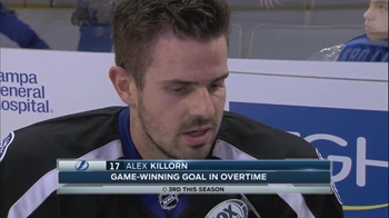 Lightning's Alex Killorn on his game-winner