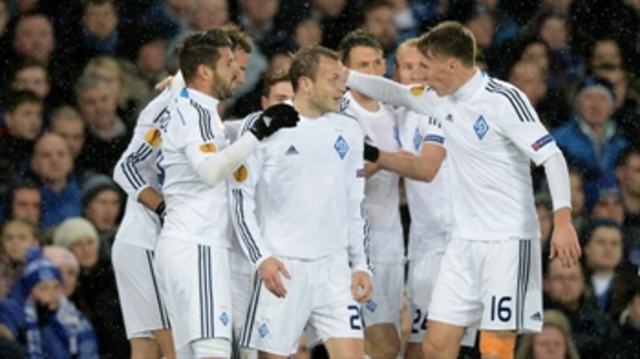 Gusev volley gives Dynamo Kiev 1-0 lead at Everton