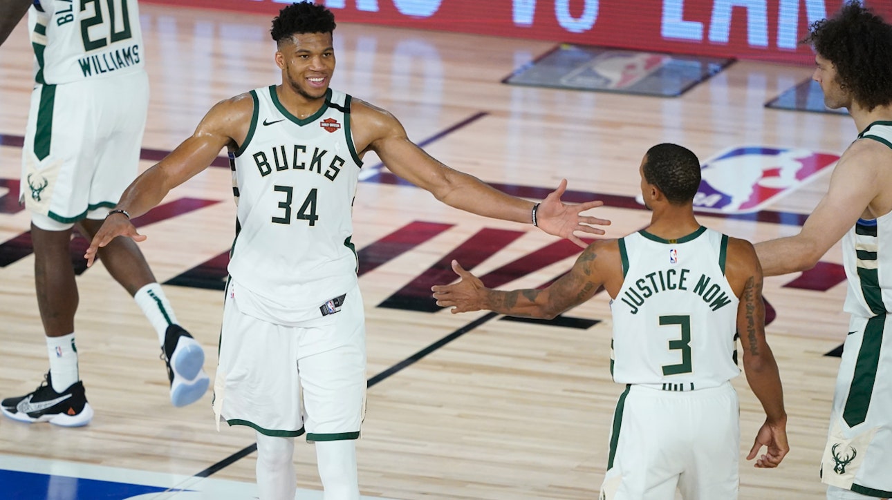 Nick Wright reacts to Giannis' Bucks' Game 2 win vs Magic last night, Milwaukee still needs improvement