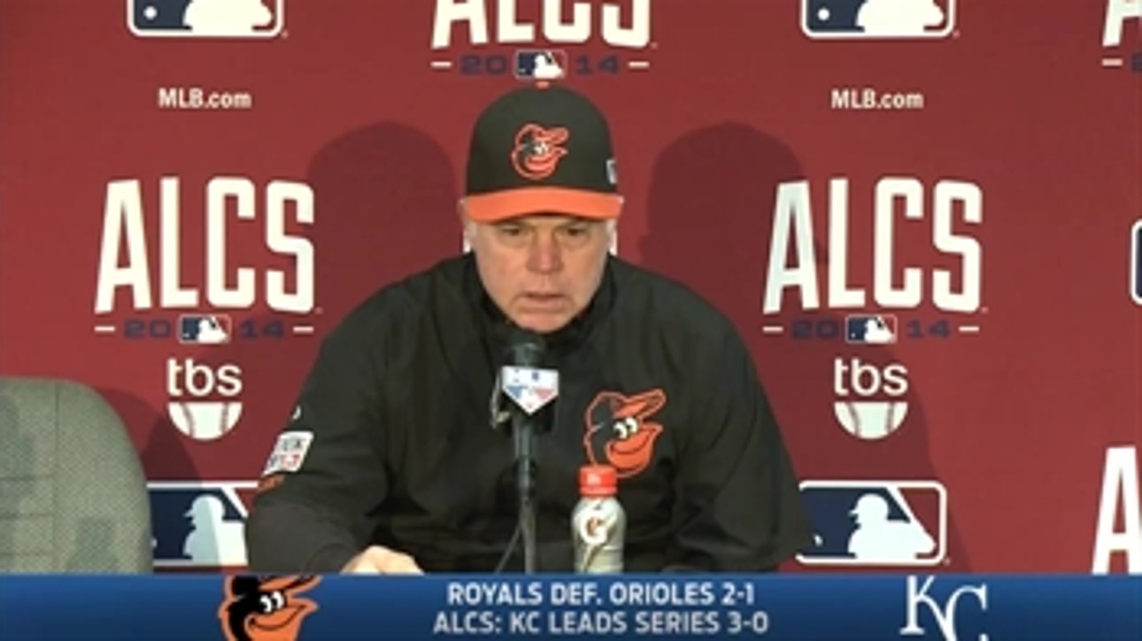 Showalter on Orioles' Game 3 loss