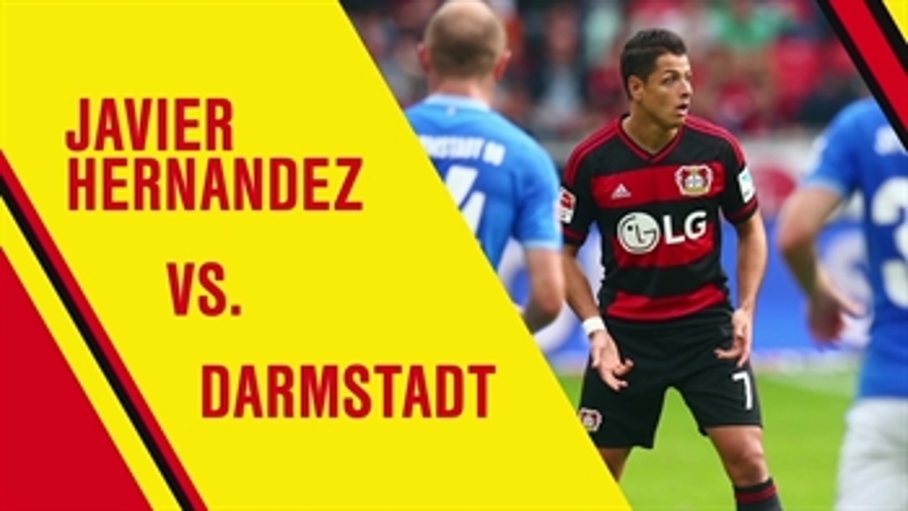 Javier Hernandez: Bayer Leverkusen vs. Darmstadt: All Touches - 2015-16 Bundesliga Highlights