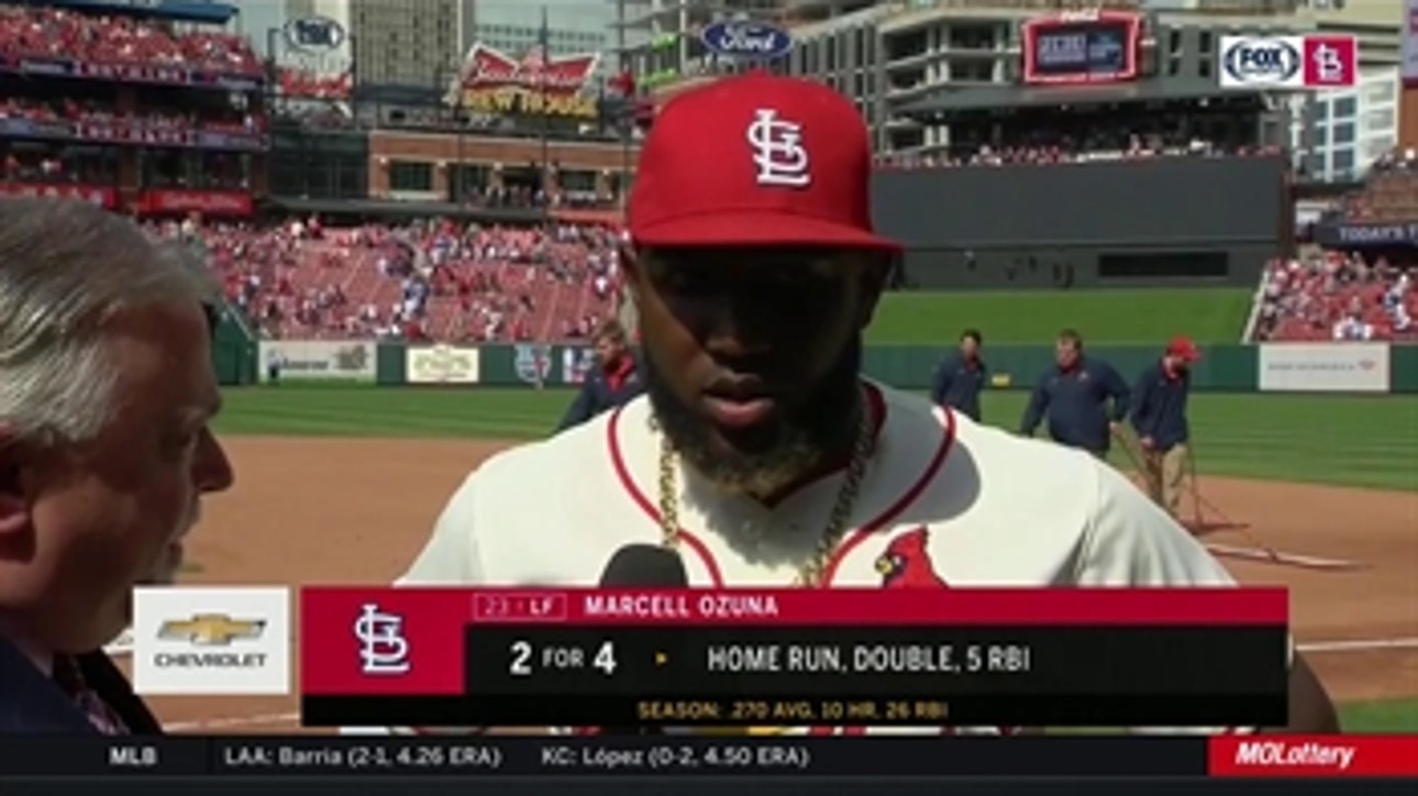 Ozuna on Cards' 11-4 record at Busch: 'We really love playing at home'