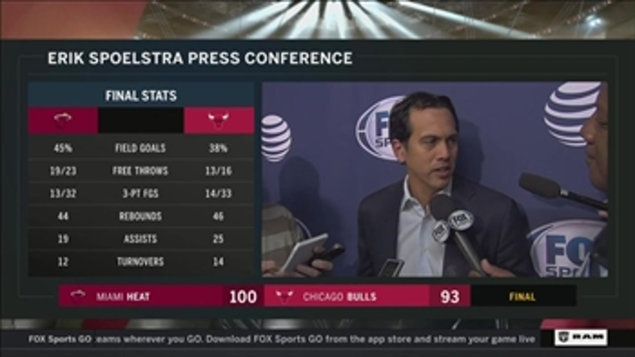 Erik Spoelstra: We came here to get a job done
